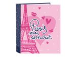 Raccoglitore Ad Anelli Safta Paris Pink Navy Blue A4 27 X 33 X 6 Cm