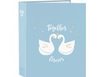 Raccoglitore Ad Anelli Glow Lab Cisnes Blue A4 27 X 33 X 6 Cm