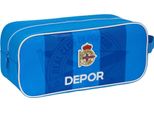 Borsa Per Scarpe Da Viaggio R. C. Deportivo De La CoruñA Blu 34 X 15 X 14 Cm