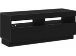 Syfax™ Mobile Tv Rovere Nero 100 X 35 X 40 Cm Legno Multistrato