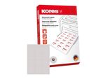 Etichette Universali Kores, 70 X 41 Mm, Bianco, 100 Fogli