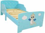 Letto Per Bambini, Mdf/Legno, 140X70Cm, Multicolore