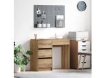 Maison Exclusive - Scrivania In Rovere Artigianale 90 X 37,5 X 75 Cm Materiale Ligneo