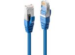 Lindy Premium - Cavo Patch - RJ-45 (M) - RJ-45 (M) - 30,0 M - Sftp - Cat 6 - Liscio, Senza Alogeni - Blu (45650)