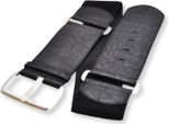 Cintura Da Donna Cintura Elastica Cintura A Vita Larga 70-100 Cm Nero