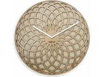 Nextime 3149BE Orologio Da Tavolo O Da Parete Al Quarzo A Cerchio Beige, Bianco