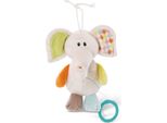 Nici Mfn Elefante Dundi Di Peluche Da Appendere Con Macchina Giocattolo, 18 Cm