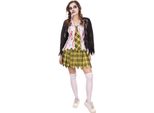 Bristol Novelty - Costume Da "Scolaretta"" Per Donna - Halloween BN3311 (L) (Giallo/Nero/Bianco)"