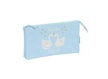 Glow Lab Cisnes Custodia Tripla Multiuso Azzurro 22 X 12 X 3 Cm