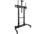 Tooq FS20404HM-B Supporto Da Pavimento Inclinabile/Livellabile Con Rotelle Per Tv Da 60-100"/ Fino A 100Kg"