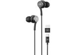 Maxell XC1 USB-C Wired Headphones With USB-A Adapter Black
