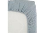 Lenzuolo Per Il Cambio - Domiva - 70 X 140 Cm - Blu Vintage - Garza Di Cotone