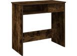 Vidaxl Scrivania Rovere Affumicato 80X40X75 Cm Materiale A Base Di Legno