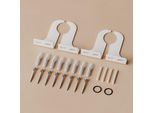 S'afielina Staffa Per Radiatore 48 × 88 Mm Materiale Di Montaggio Kit Di Montaggio Set Di Montaggio Staffa Di Sospensione Staffa Per Radiatori A Pannello/Piatti 1 Pezzo