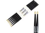 Keepdrum 5AB Bacchette In Hickory Nero Nero 3 Paia