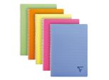Clairefontaine Quaderno A Spirale Linicolor, Din A4, Colori Assortiti, 5 Pezzi