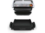 Tefal Optigrill + GC714D Optigrill+ Snacking&Baking GC714D, Acciaio Inossidabile, Rettangolare, 600 Cm², Alluminio, Termoplastica, Pronto, Temperatura