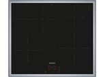 Siemens Iq300, Piano Cottura A Induzione, 60 Cm, Con Controllo A Forno, Nero, Con Cornice Sul Piano, EI645CFB6E
