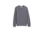 Tom Tailor Herren Strickpullover Mit Wollanteil, Grau, Meliert, Gr. Xxl