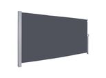 Einfeben Tenda Da Sole Laterale Tende Da Sole Estensibili 180X300Cm Schermo Privacy In Alluminio Protezione Dal Vento Protezione Dal Sole Tenda A Rullo Laterale Grigio
