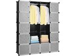 Jiubiaz Scaffale Guardaroba Diy Pegboard Armadio Armadio Di Stoccaggio Per Bambini Scaffale
