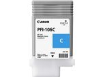 Canon PFI-106 C - 130 Ml - Ciano - Originale - Serbatoio D'inchiostro - Per Imageprograf Ipf6300, IPF6300S, Ipf6350, Ipf6400, Ipf6400Se, IPF6450