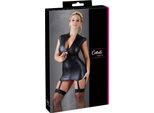 Cottelli Party - Abito Corto Sexy Con Scollatura Alta Nero Mat Xl