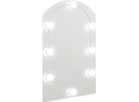 Vidaxl Specchio Con Luci Led 60X40 Cm In Vetro Curvato