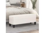 Panca The Living Store Crema 100X35X41 Cm In Pelle Finta