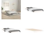 Vidaxl Letto In Legno Massiccio Bianco 90X200 Cm Pino - Struttura Letto - Letto - Letto Camera Da Letto