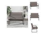 Vidaxl Panca Taupe 100X64X80 Cm In Tessuto - Panche