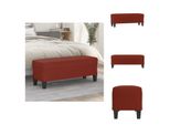 Vidaxl Panca Rosso Vino 100X35X41 Cm In Pelle Finta - Panche