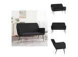 Vidaxl Panca Nera 108X79X79 Cm In Velluto - Panche