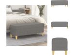 Vidaxl Panca Grigio Scuro 100X35X41 Cm In Tessuto - Panche
