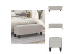 Vidaxl Panca Grigio Chiaro 100X35X41 Cm In Tessuto Microfibra - Panche