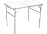 Marbueno Tavolo Pieghevole In Alluminio D25 Assortito Da Campeggio E Spiaggia 90X60X39/70 Cm 10031