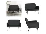 Vidaxl Panca Nera 107X80X81 Cm In Pelle Finta - Panca - Panche - Panca - Panca Per Ingresso