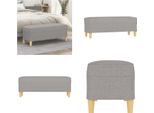 Vidaxl Panca Grigio Chiaro 100X35X41 Cm In Tessuto - Panca - Panche - Panchina - Panca Da Corridoio