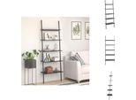 Vidaxl Scaffale A 5 Ripiani Nero 64X34X185,5 Cm - Librerie E Scaffalature