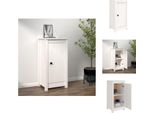 Vidaxl Credenza Bianca 40X35X80 Cm In Legno Di Pino Massiccio - Credenze