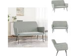 Vidaxl Panca Grigio Chiaro 108X79X79 Cm In Velluto - Panche