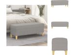 Vidaxl Panca Grigio Chiaro 100X35X41 Cm In Tessuto - Panche