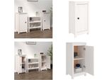 Vidaxl Credenze 2 Pz. Bianco 40X35X80 Cm Pino Massiccio - Credenza - Credenze - Mobile - Mobile Credenza
