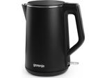 Gorenje | Bollitore | K15DWBK | Elettrico | 2200 W | 1,5 L | Acciaio Inox | Base Girevole A 360° | Nero
