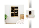 Vidaxl Armadio Portagioie A Specchio Con Illuminazione A Led Da Parete - Specchio