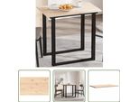 The Living Store Piano D'appoggio 80X50X1,7 Cm Rettangolare In Legno Di Pino Massiccio