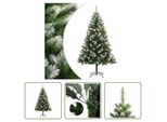 The Living Store Albero Di Natale Artificiale Pieghevole Innevato 180 Cm