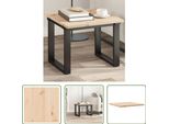 The Living Store Piano D'appoggio Quadrato 50X50X1,7 Cm In Legno Di Pino Massiccio