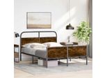 Vidaxl Struttura Letto Senza Materasso 120X190 Cm Materiale Legno Rovere Sonoma
