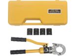 Pinza A Crimpare Idraulica, Forza Di 8 Tonnellate, 4 Dimensioni Di Matrice Per Una Crimpatura Versatile, Giallo